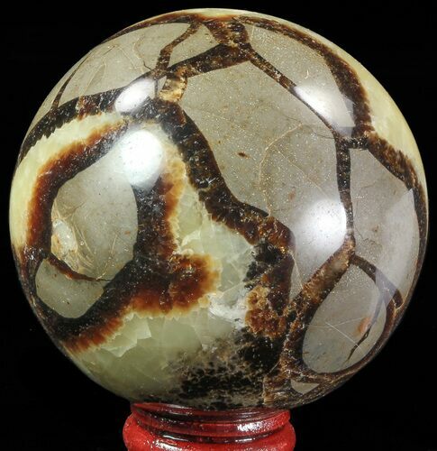 Polished Septarian Sphere - Madagascar #67871